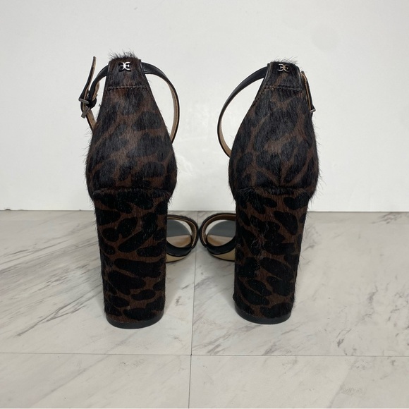 Sam Edelman Yaro Animal Print Block Heel Sandal 9M - Picture 3 of 14